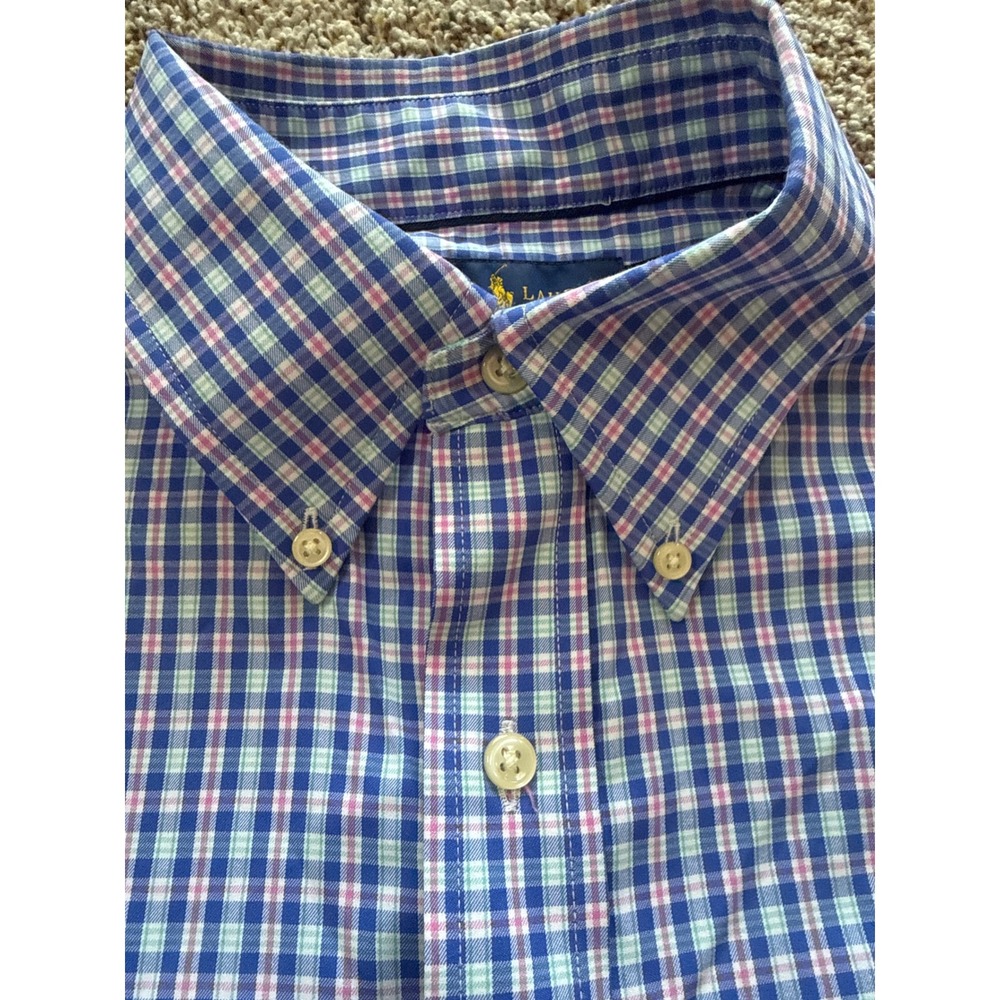 Ralph Lauren Performance Gingham Button Down Shir… - image 4